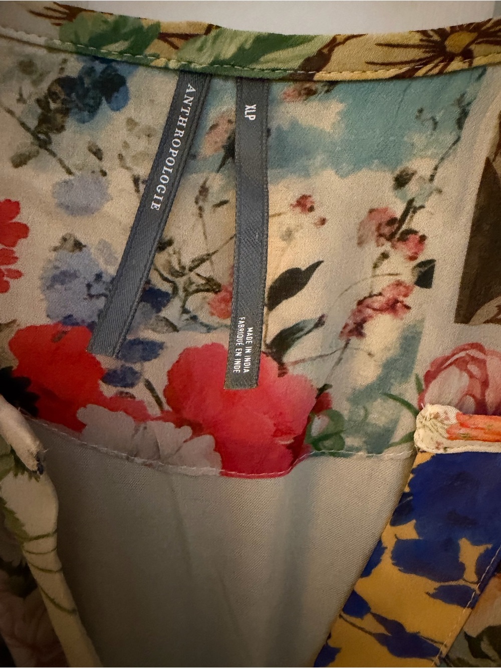 Anthropologie Floral Patchwork Maxi Dress - Picture 2 of 6